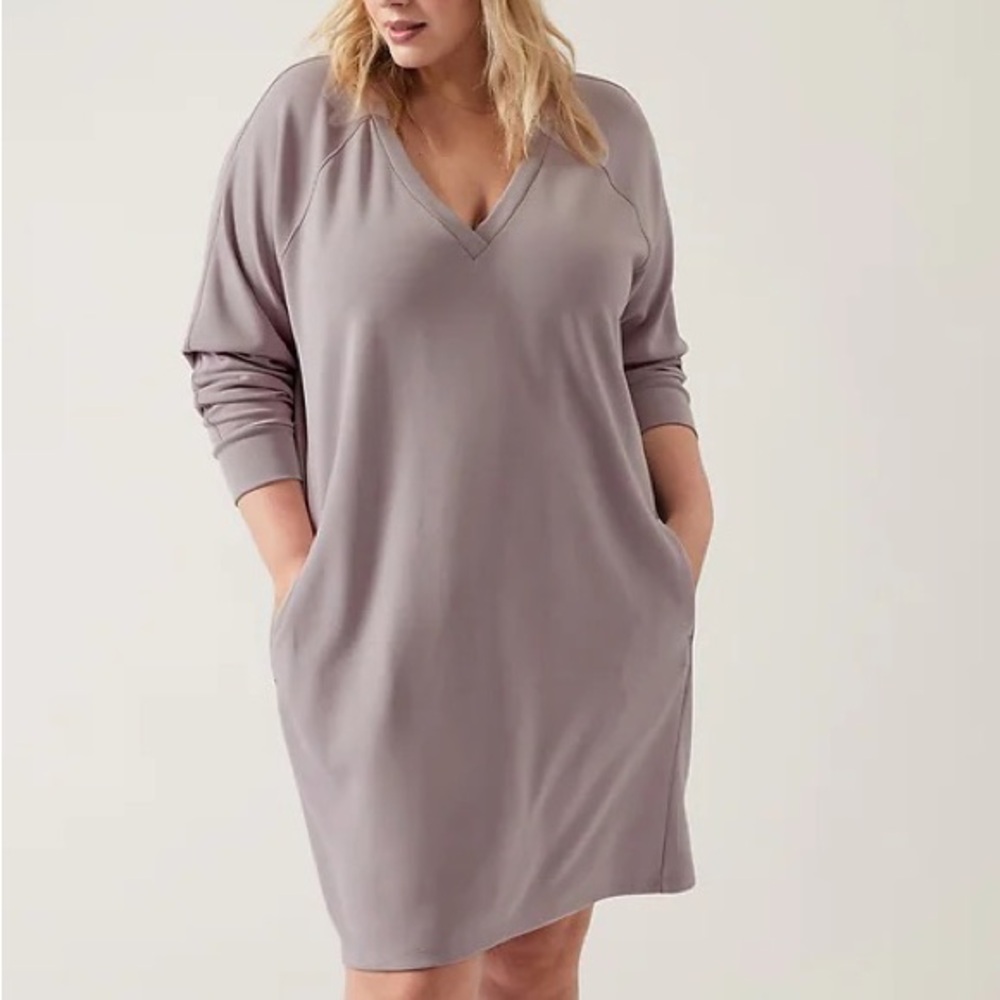 ATHLETA Seasoft Long Sleeve Dress Womens Size small